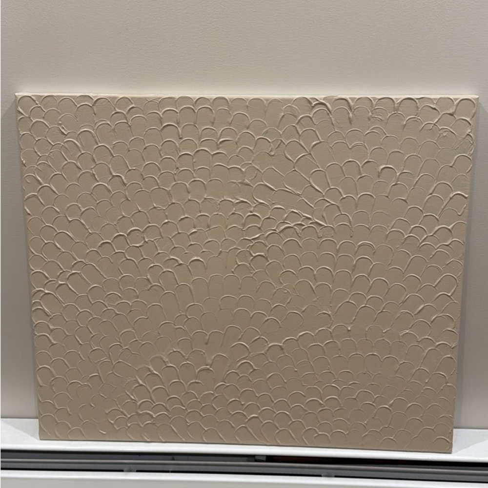 Textured Cream Wall Art Decor